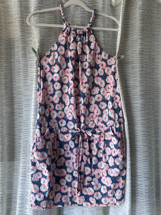 Rachel Dresses & Skirts - Rachel Floral Braided-Strap Dress in Navy, Pink & Mint
